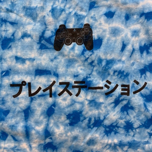 🔹PlayStation Blue Tie Dye Tee (Sz S) - Picture 2 of 7